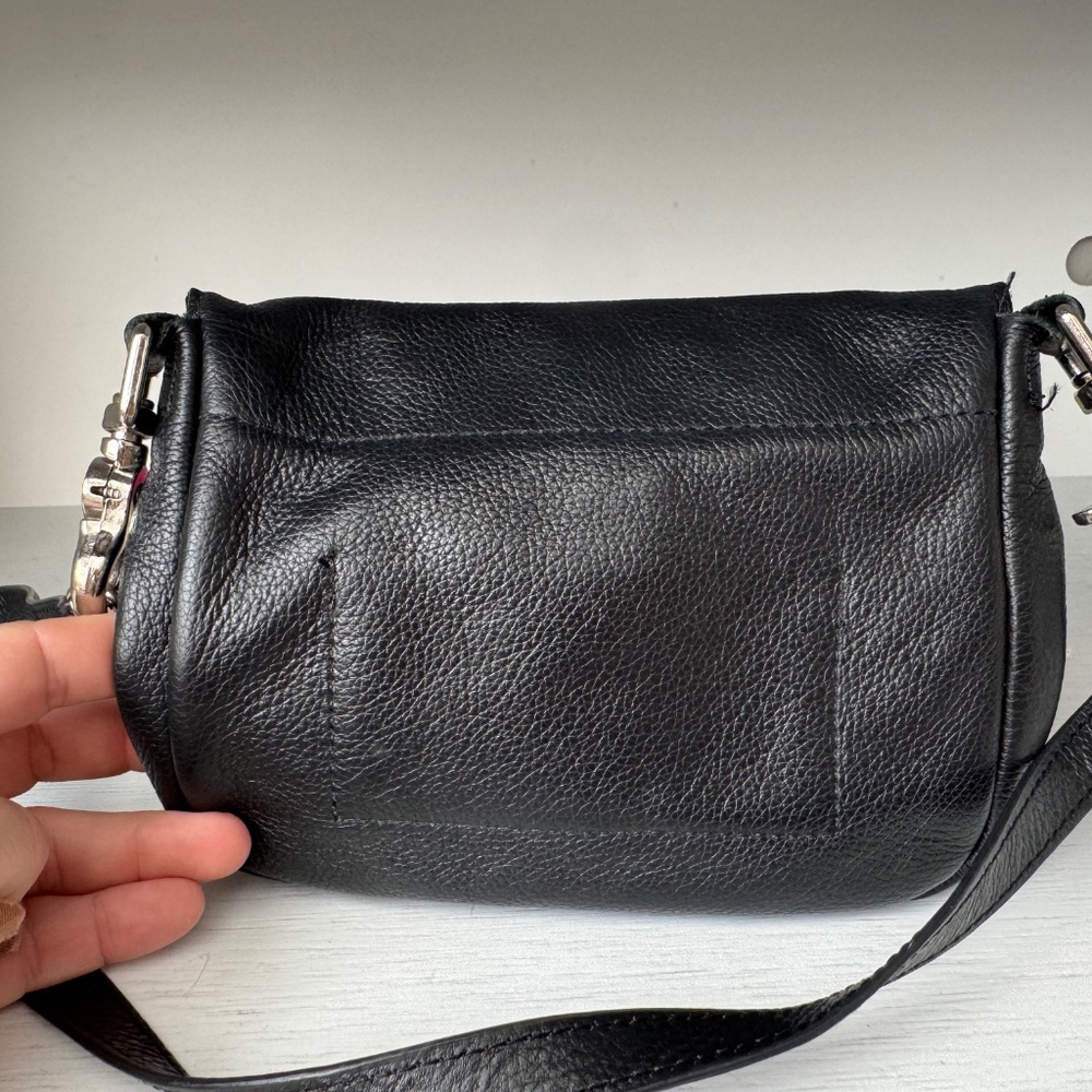 Harley Davidson Leather Studded Purse Crossbody Black Bag Crossbody C - Picture 3 of 5